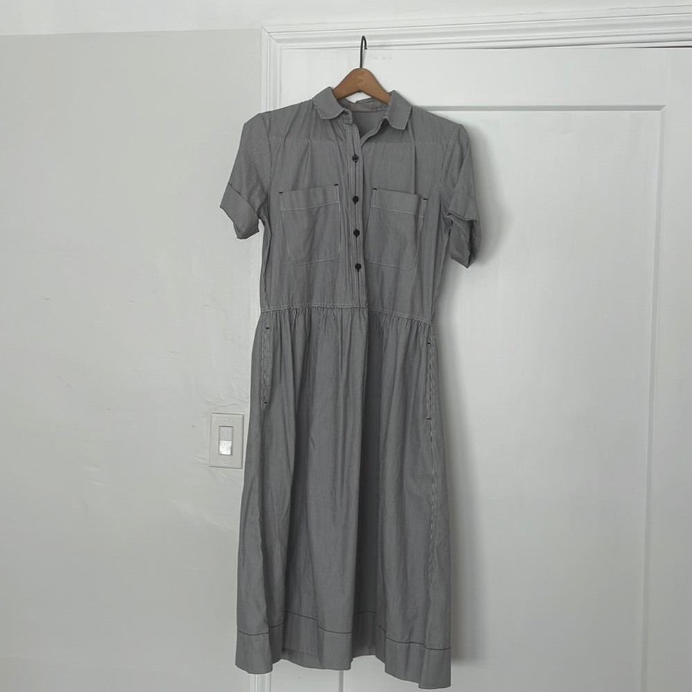 Everlane pinstriped dress